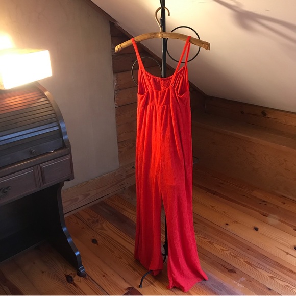 Urban Outfitters Red Orange Jumpsuit, EUC, XS/S - Picture 2 of 11